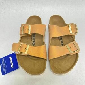 Birkenstock Arizona Unisex Washed Metallic Sea Cooper EU 56 Regular